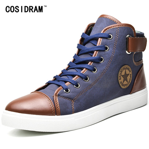 COSIDRAM Fashion High Top Men Shoes