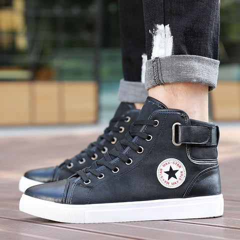 COSIDRAM Fashion High Top Men Shoes