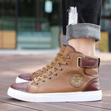 COSIDRAM Fashion High Top Men Shoes